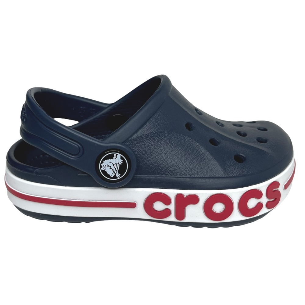 Crocs Bayaband Little Boys Girls Slip-on Clog SZ 11-12 Navy Blue Water F…